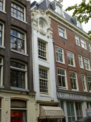 Amsterdam, Kloveniersburgwal, una casa strettissima