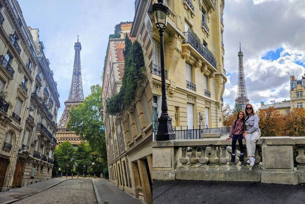 foto alla tour eiffel