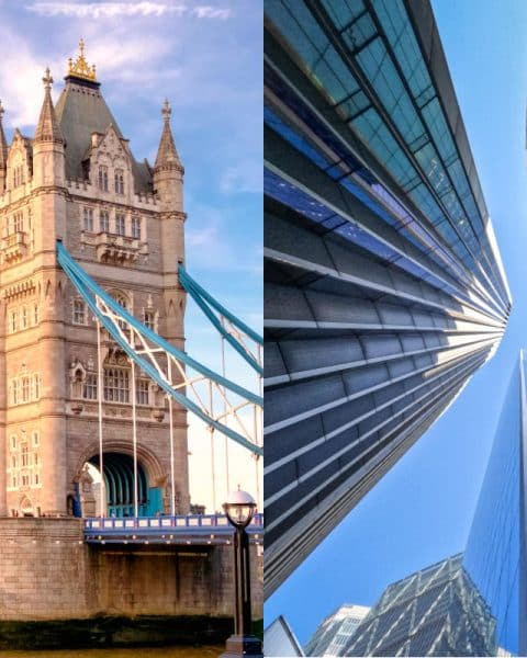 Londra e il contrasto tra storia e modernità