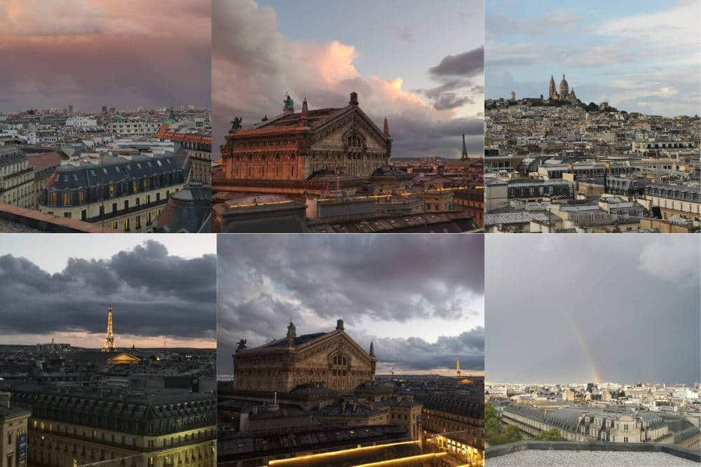 vista dalla terrazza galeries lafayette Vista dalla terrazza delle Galeries Lafayette